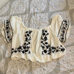 American eagle off the shoulder top